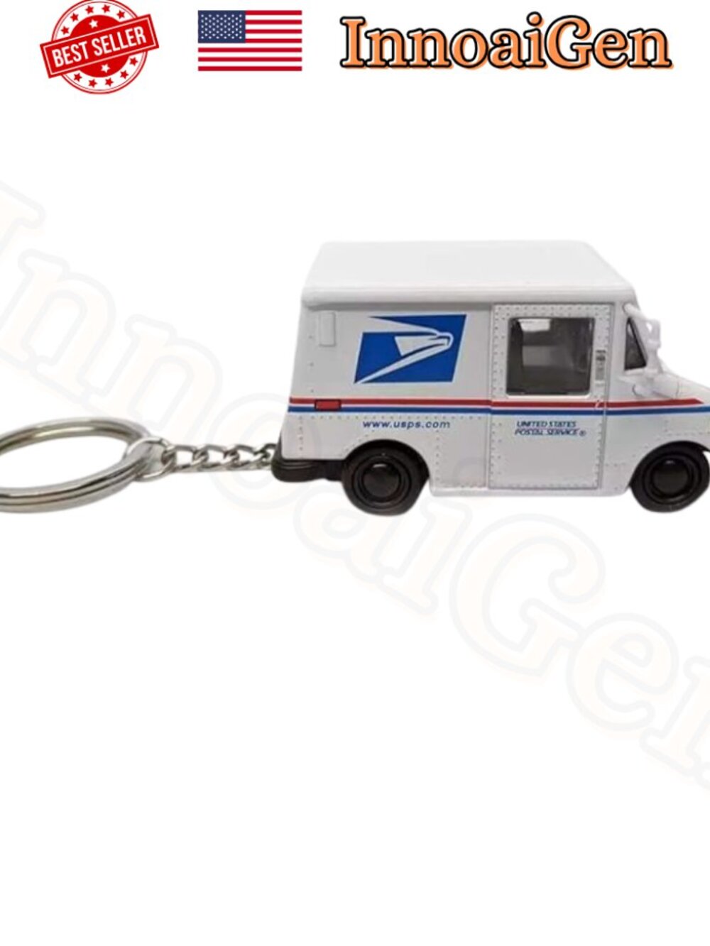 USPS LLV Mail Truck Keychain Diecast Collectible United States Postal Service - Picture 5 of 5